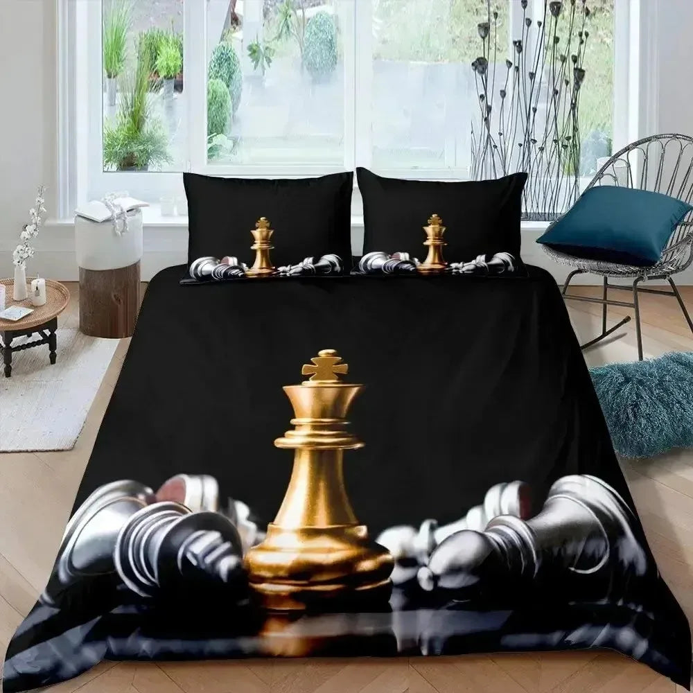 Parure de Lit Internationale d'Échecs echecs boutique