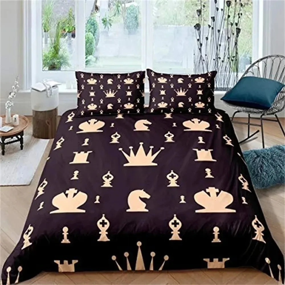 Parure de Lit Échiquier International echecs boutique