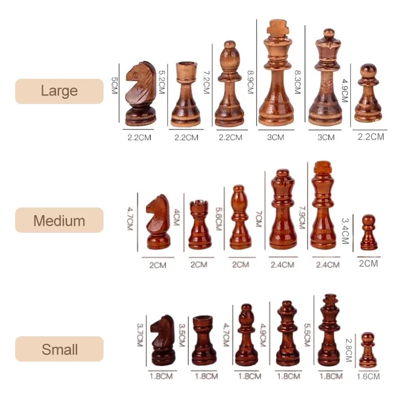 Wooden Chess Pieces 2.2/3/3.5 Inch King Figure Chess Game Pieces Tournament Wooden Finish Chess Figure Backgammon Pieces la boutique échecs