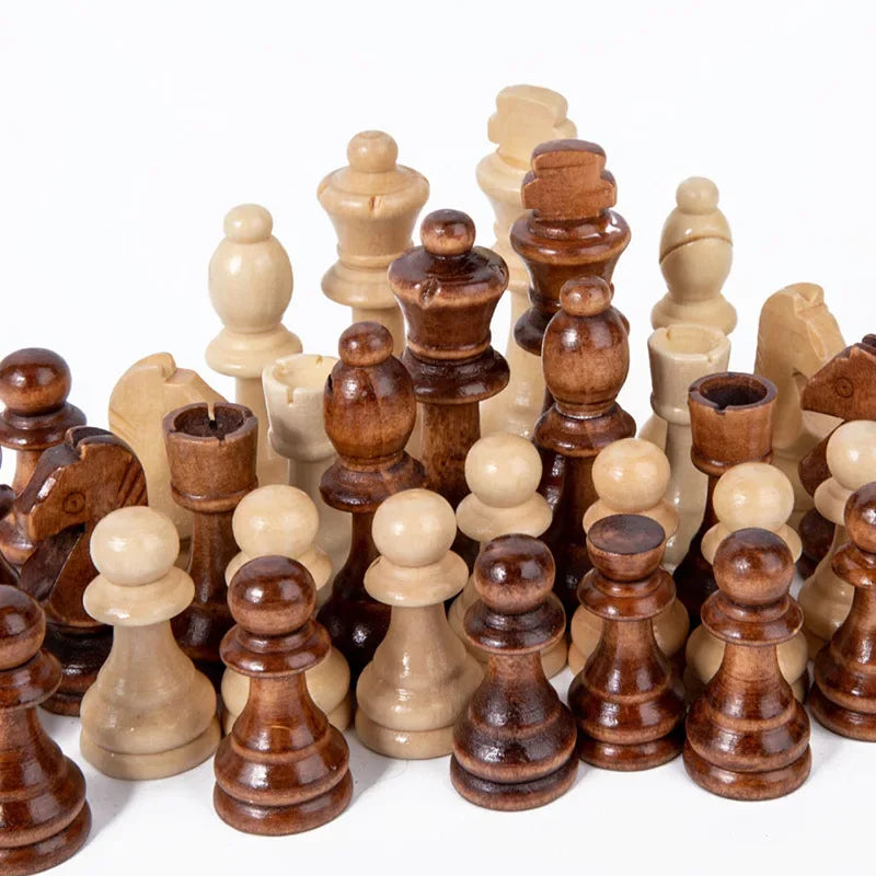 Wooden Chess Pieces 2.2/3/3.5 Inch King Figure Chess Game Pieces Tournament Wooden Finish Chess Figure Backgammon Pieces la boutique échecs