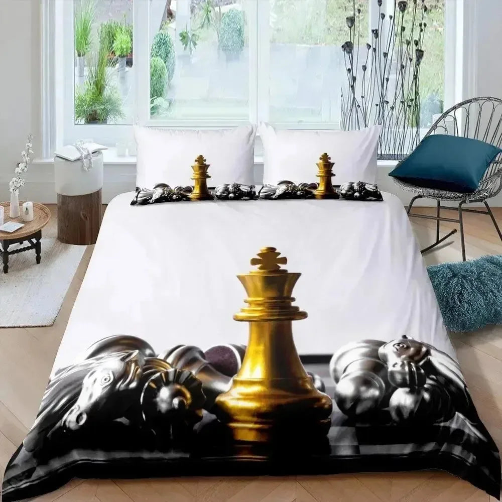 Parure de Lit Internationale d'Échecs echecs boutique
