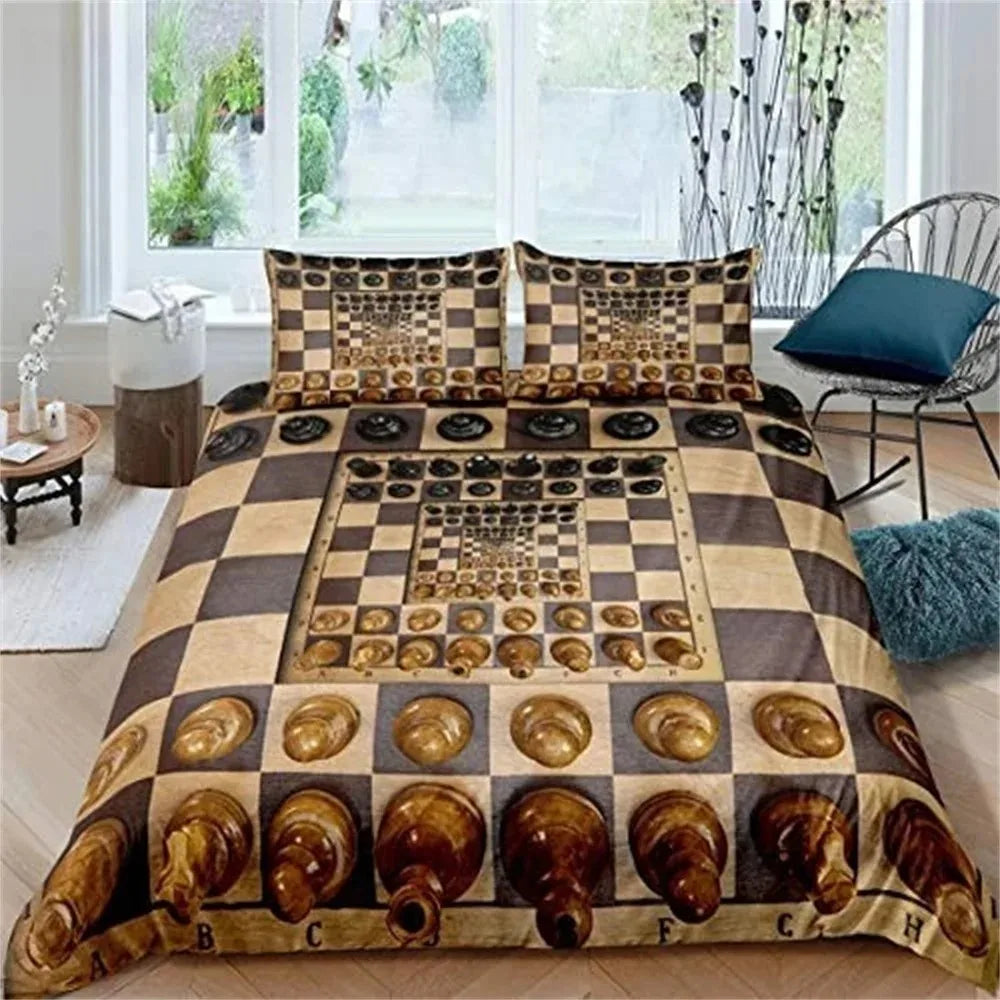 Parure de Lit Échiquier International echecs boutique