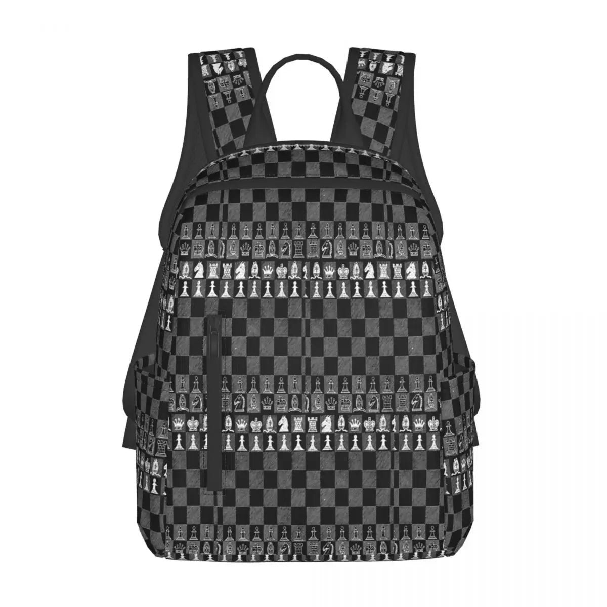 Black And White Chess Stuff Chess Board Backpack Boys Girls BookBag Children School Bag Computer Shoulder Bags for Men Women la boutique échecs