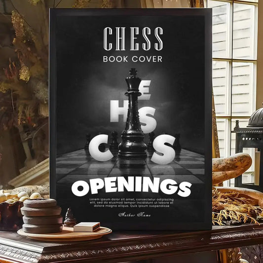 Tableau décoratif couverture livre échecs Chess Openings