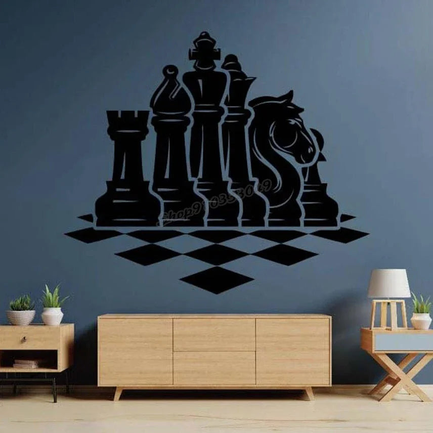 Sticker Mural Échecs echecs boutique