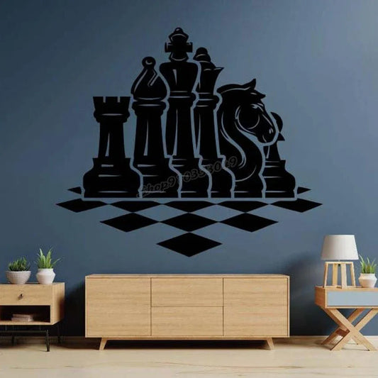 Sticker Mural Échecs