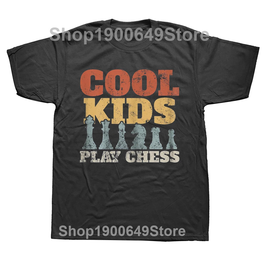 T-Shirt Chessboxing "Cool Kids Play Chess" Ma boutique