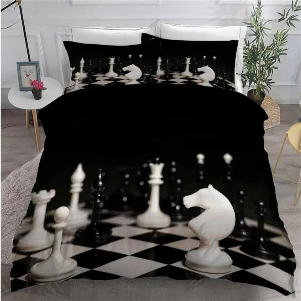 Parure de Lit Échiquier International echecs boutique