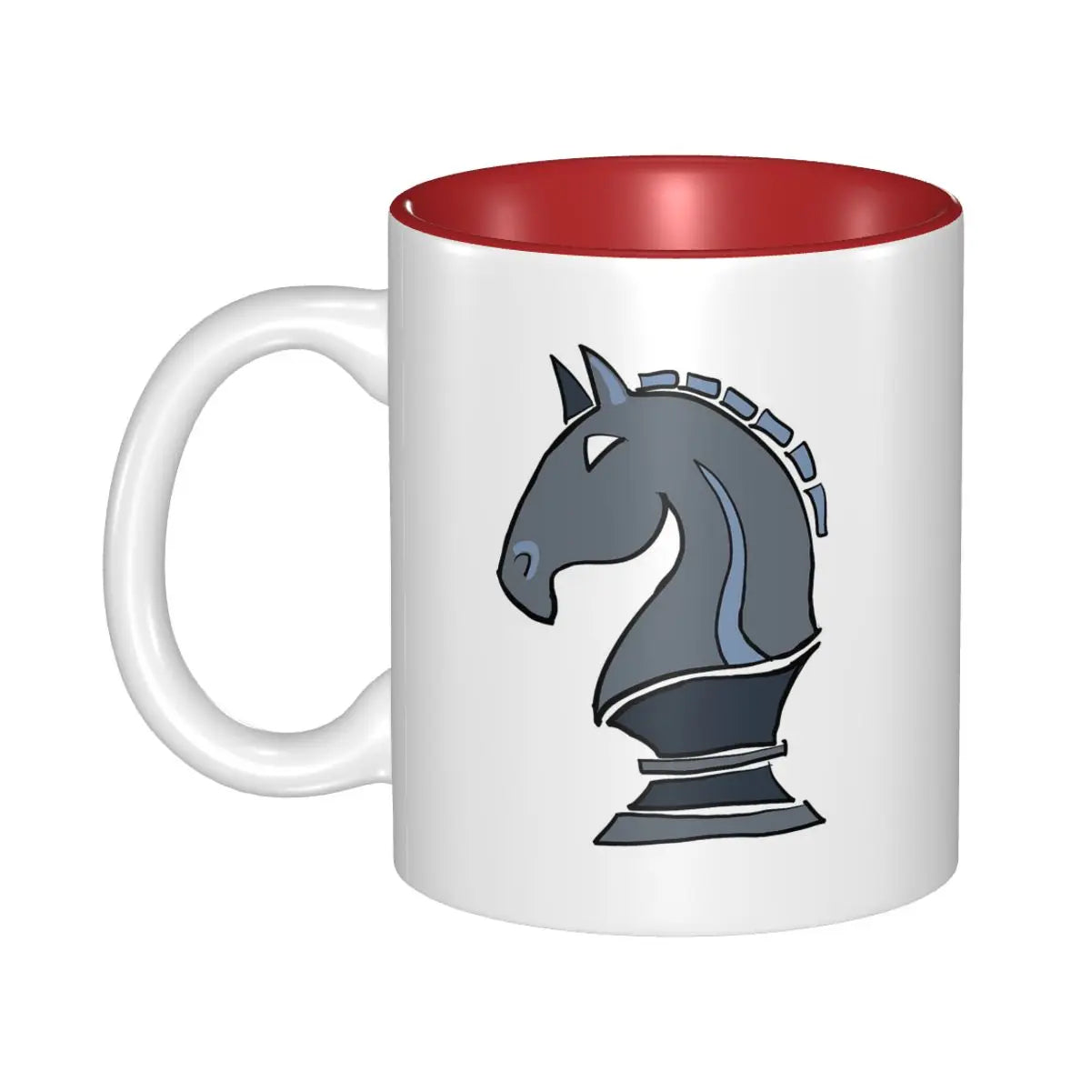 Chess Knight Mug Funny Ceramic Coffee Cups Tea Mugs Milk Cup Drinkware Gifts for Woman Man echecs boutique