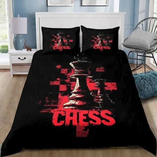 Parure de Lit Pièces d'Échecs Vintage echecs boutique