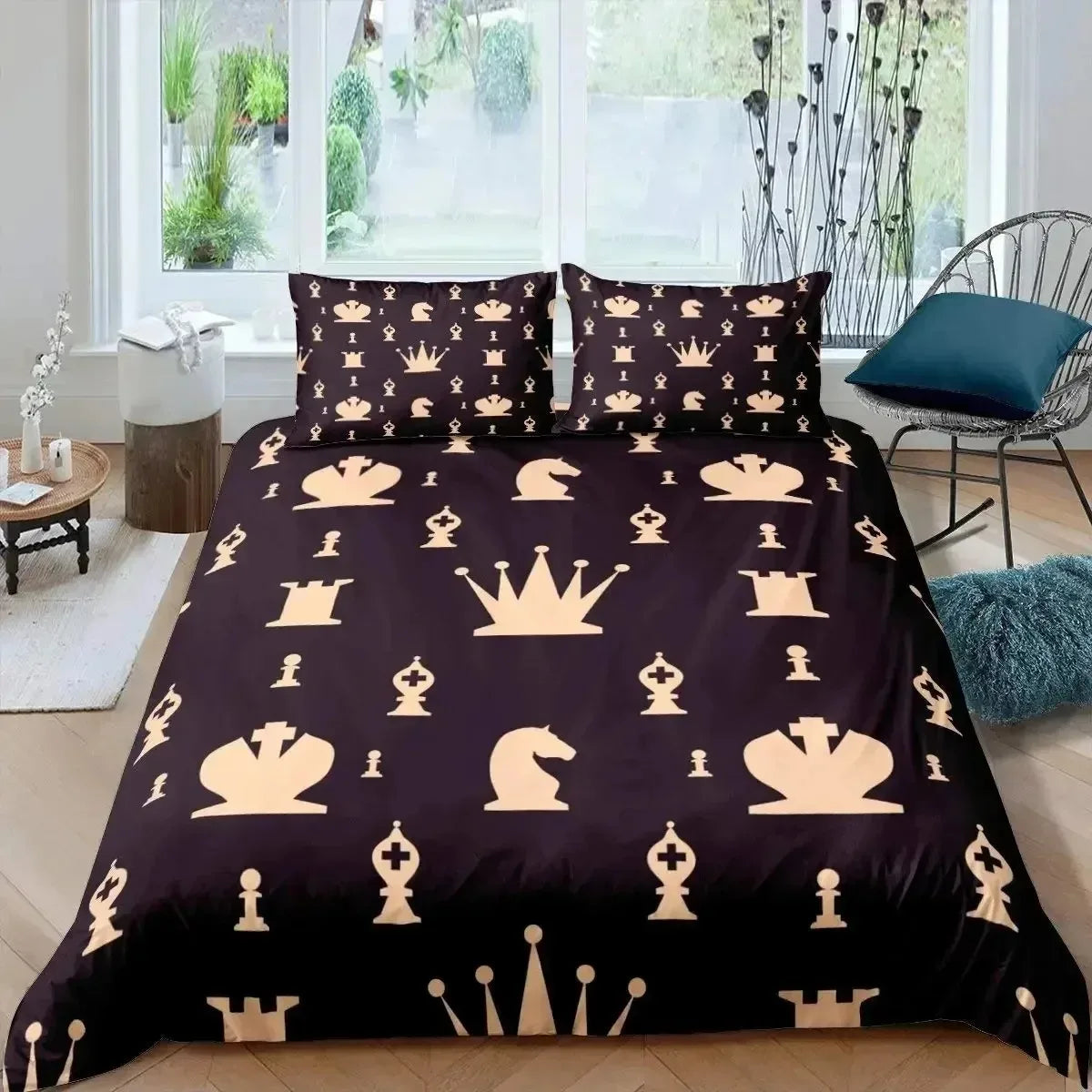 Parure de Lit Internationale d'Échecs echecs boutique