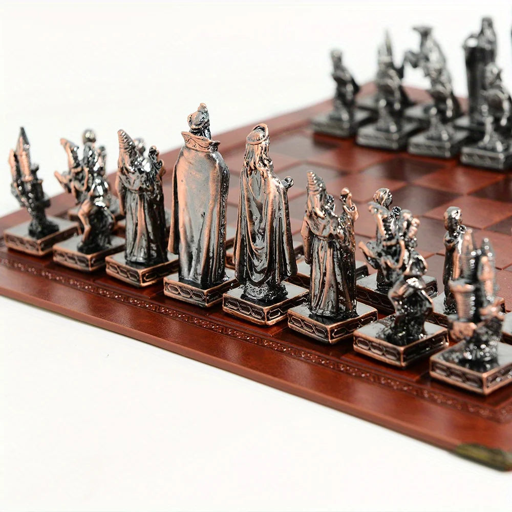 Échiquier en Métal avec Pièces Sculptées Ma boutique