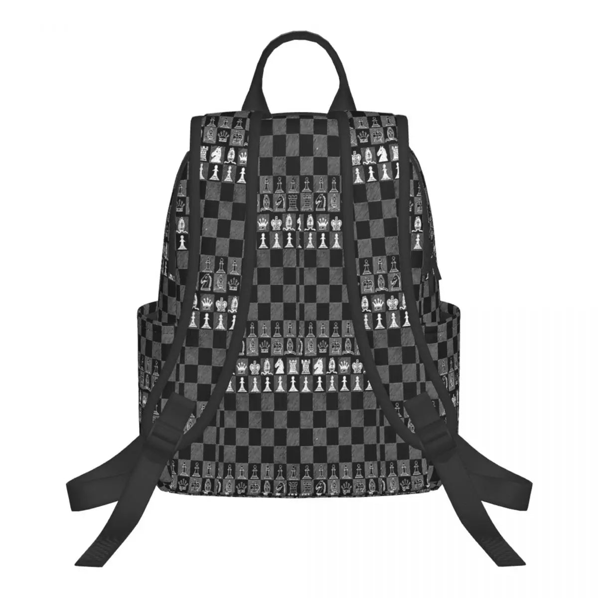 Black And White Chess Stuff Chess Board Backpack Boys Girls BookBag Children School Bag Computer Shoulder Bags for Men Women la boutique échecs