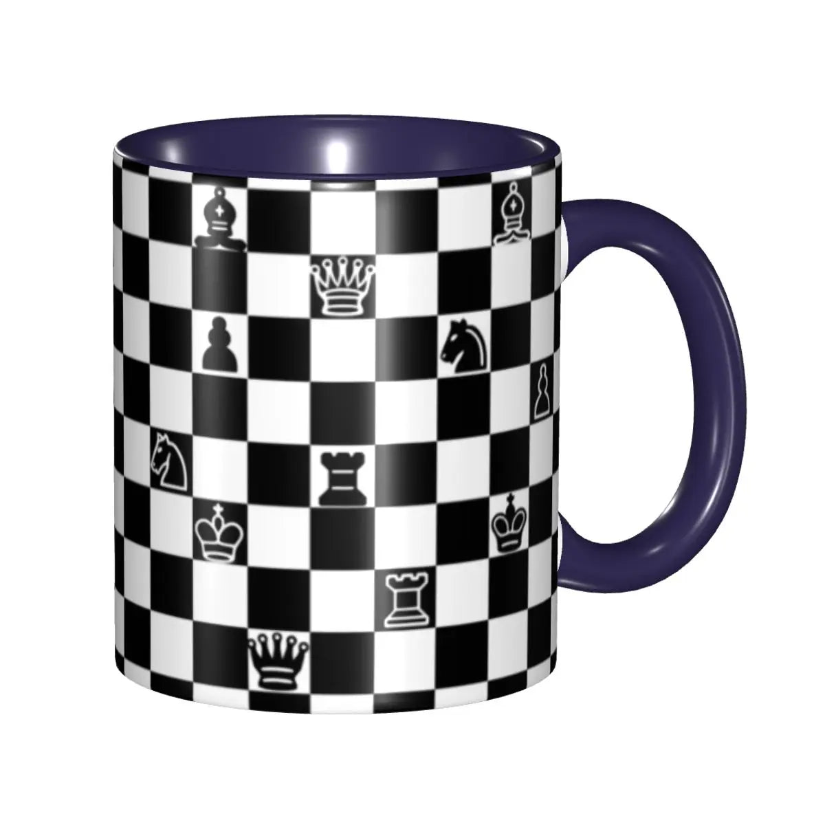 Chess Mug Personalized Chessboard Game Ceramic Coffee Mug Cup Creative Gift echecs boutique