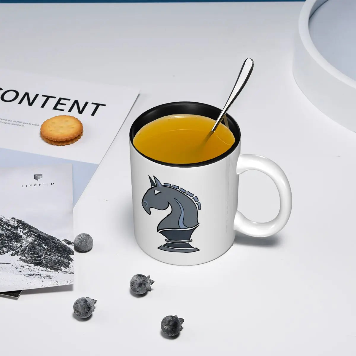 Chess Knight Mug Funny Ceramic Coffee Cups Tea Mugs Milk Cup Drinkware Gifts for Woman Man echecs boutique