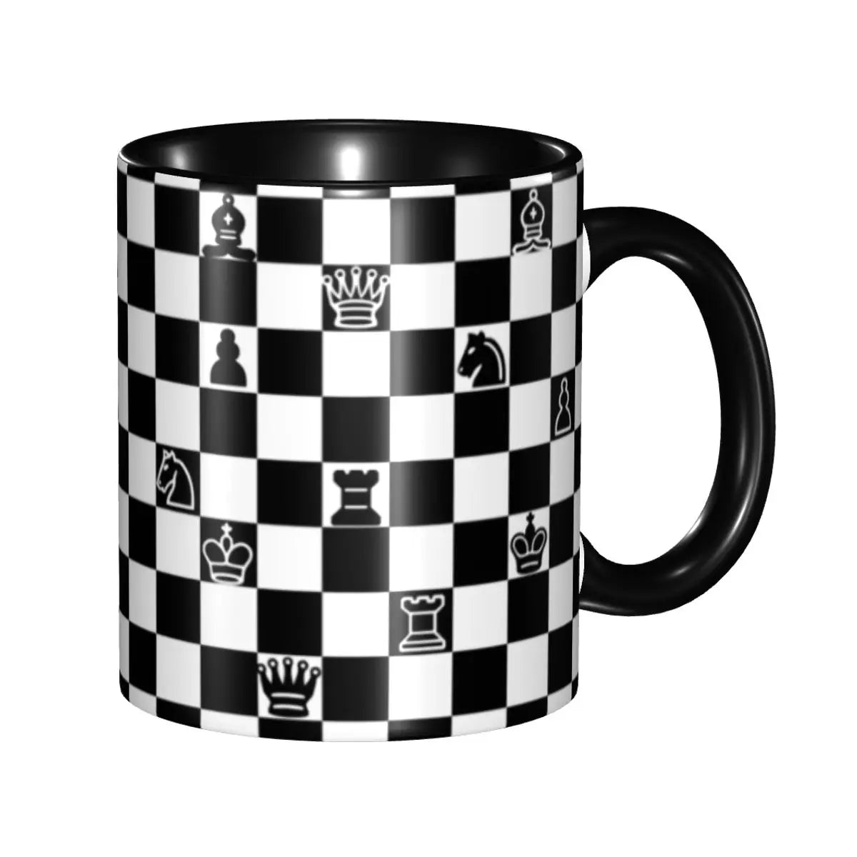 Chess Mug Personalized Chessboard Game Ceramic Coffee Mug Cup Creative Gift echecs boutique
