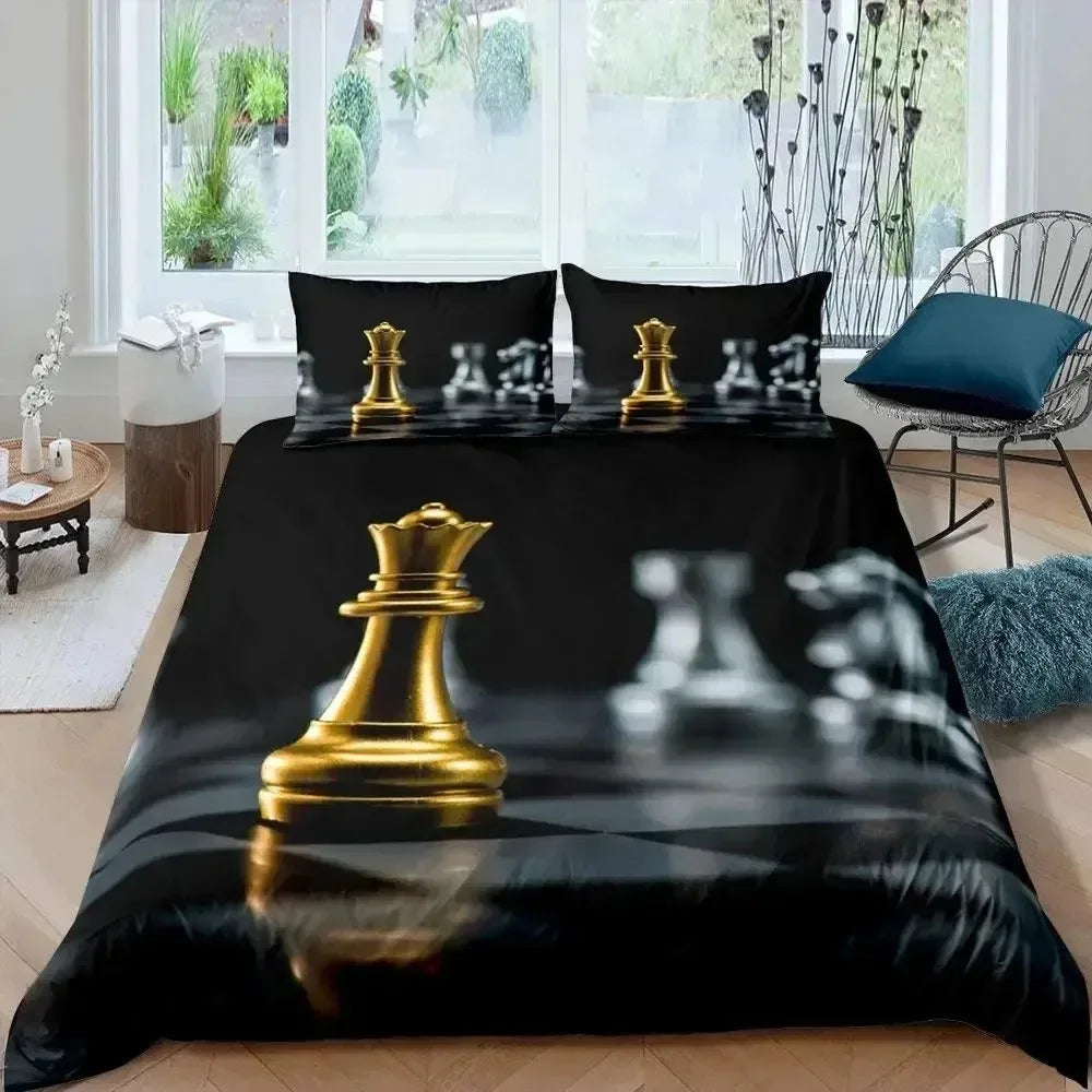 Parure de Lit Internationale d'Échecs echecs boutique