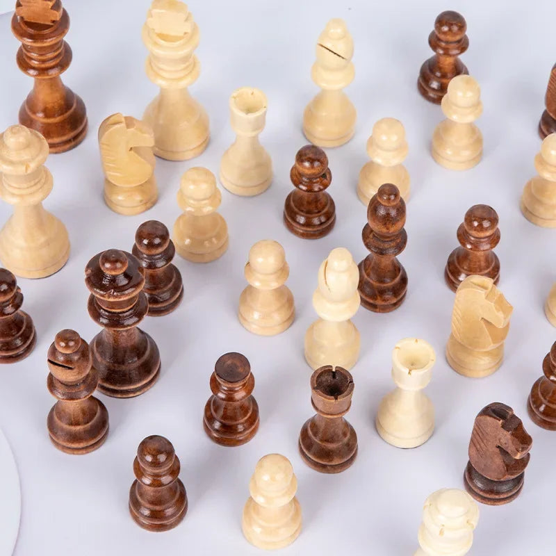 Wooden Chess Pieces 2.2/3/3.5 Inch King Figure Chess Game Pieces Tournament Wooden Finish Chess Figure Backgammon Pieces la boutique échecs