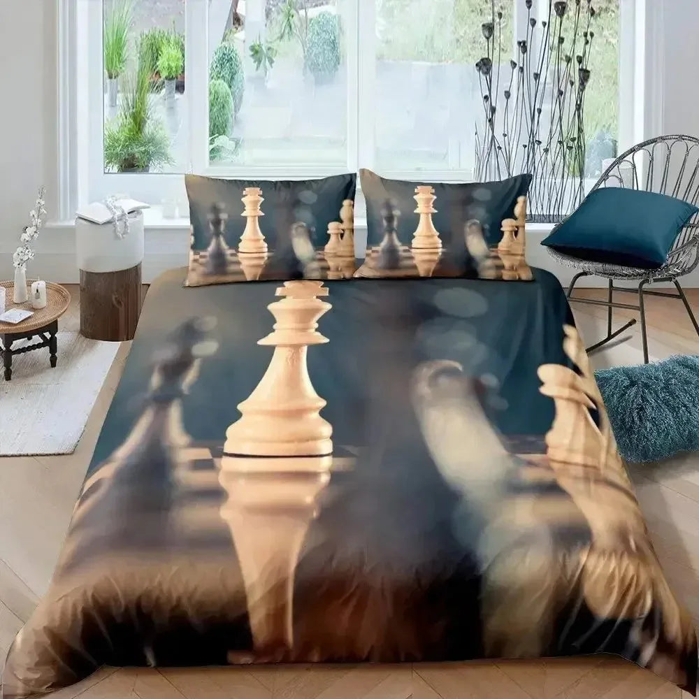 Parure de Lit Internationale d'Échecs echecs boutique