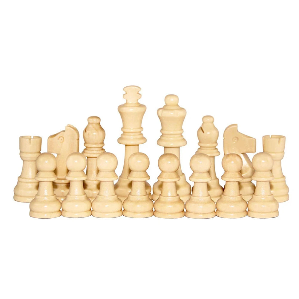 Wooden Chessmen Standard Tournamen Staunton 32PCS Checkers 2.2in King Figures Figurine Pieces for Chess Board Game la boutique échecs