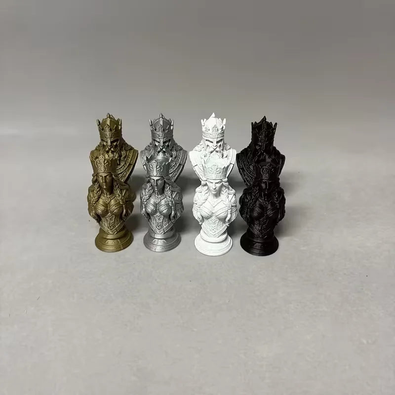16 Pcs Nordic Viking-themed Chess Set the Perfect Holiday Gift Desktop Decorative Ornaments la boutique échecs
