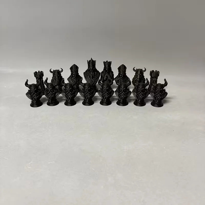 16 Pcs Nordic Viking-themed Chess Set the Perfect Holiday Gift Desktop Decorative Ornaments la boutique échecs