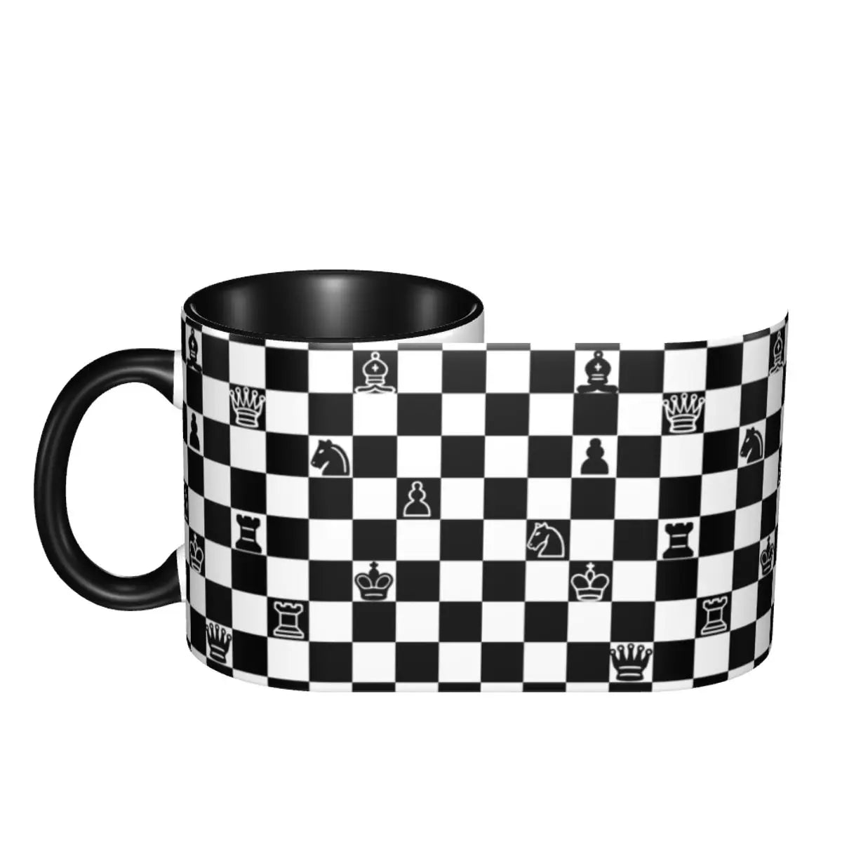 Chess Mug Personalized Chessboard Game Ceramic Coffee Mug Cup Creative Gift echecs boutique