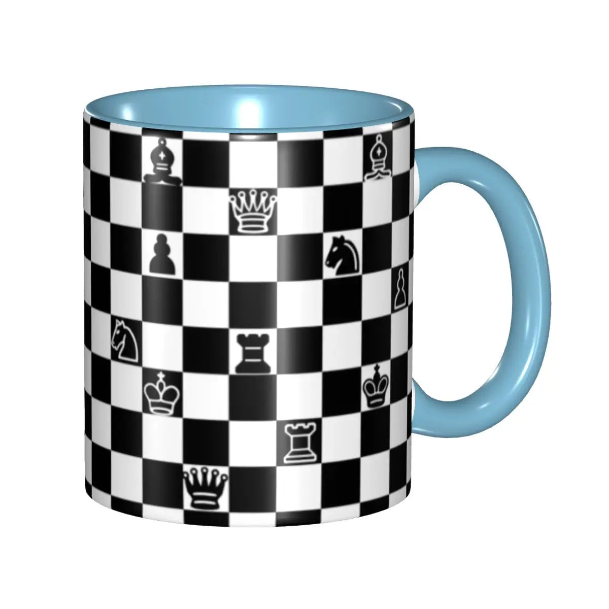 Chess Mug Personalized Chessboard Game Ceramic Coffee Mug Cup Creative Gift echecs boutique