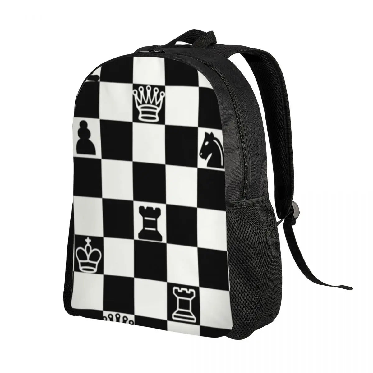 Custom Fashion Chess Backpacks Women Men Casual Bookbag for School College Chessboard Game Bags la boutique échecs