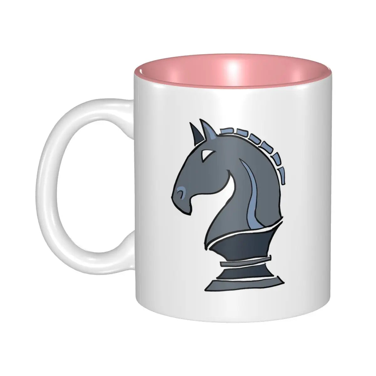 Chess Knight Mug Funny Ceramic Coffee Cups Tea Mugs Milk Cup Drinkware Gifts for Woman Man echecs boutique