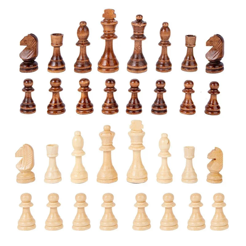 Wooden Chess Pieces 2.2/3/3.5 Inch King Figure Chess Game Pieces Tournament Wooden Finish Chess Figure Backgammon Pieces la boutique échecs