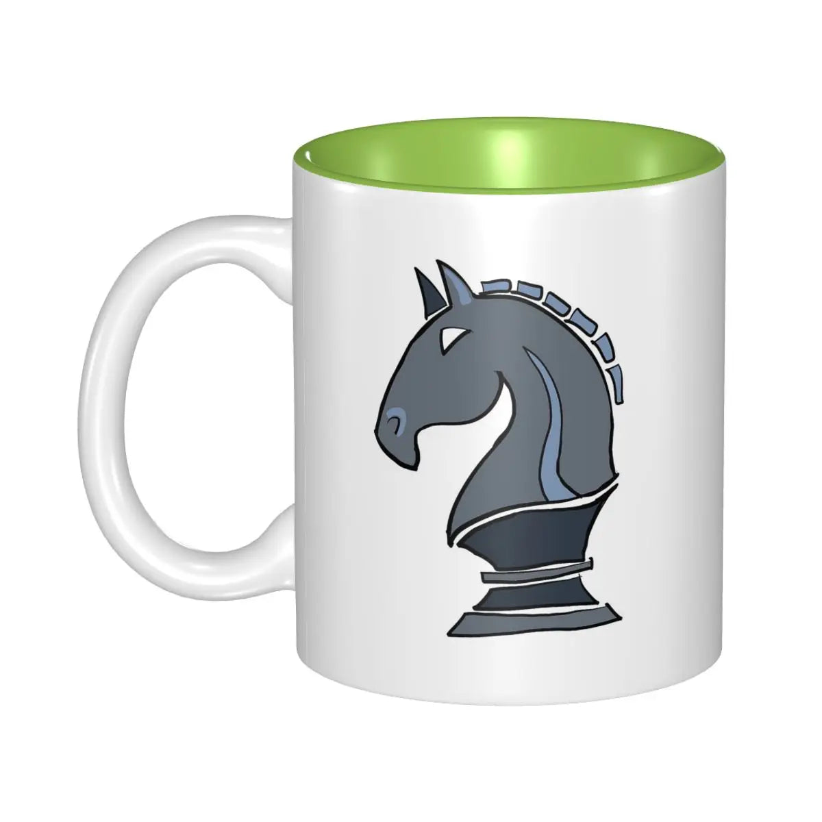 Chess Knight Mug Funny Ceramic Coffee Cups Tea Mugs Milk Cup Drinkware Gifts for Woman Man echecs boutique