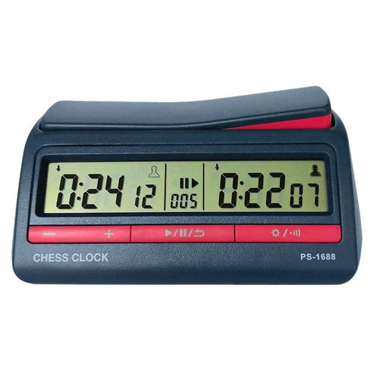 Pendule échecs numérique rechargeable bleue multifonction xiangqi weiqi compétition
