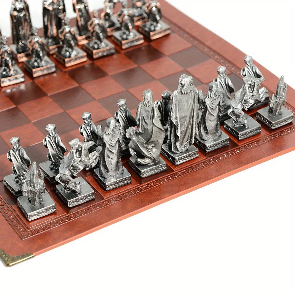 Échiquier en Métal avec Pièces Sculptées Ma boutique